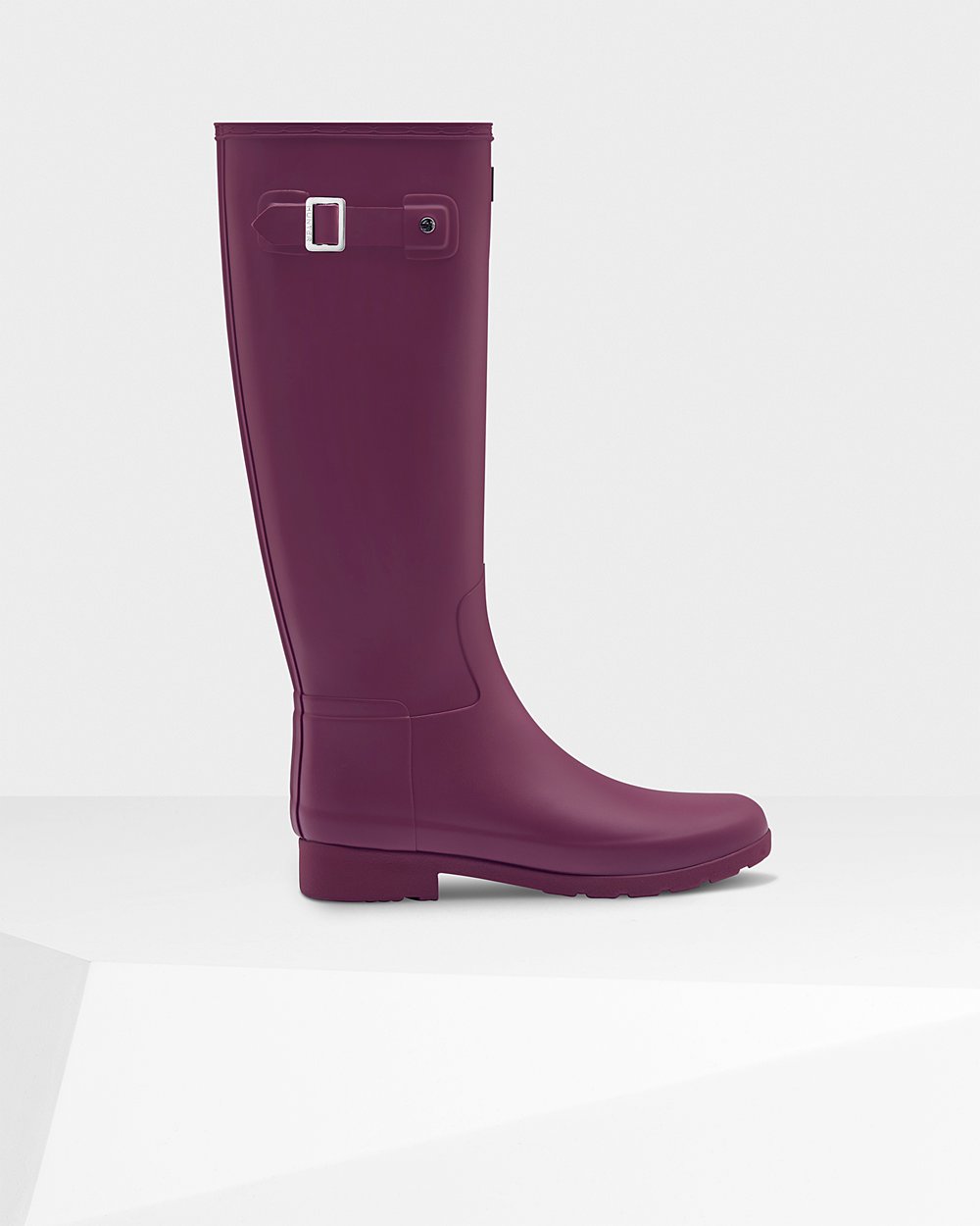 Women Hunter Refined Slim Fit | Tall Rain Boots Purple | NZ-38241-WGBP